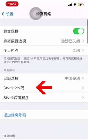 潮南苹果14维修网分享如何给iPhone14的SIM卡设置密码 