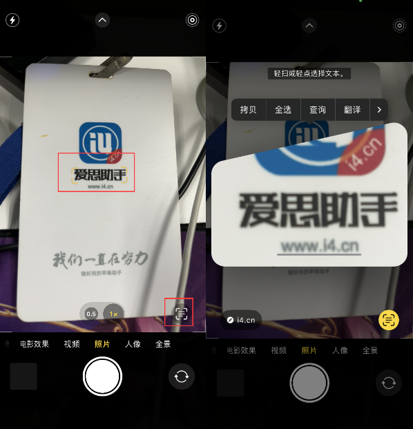 潮南苹果手机维修分享升级iOS 16后如何通过相机翻译文本 